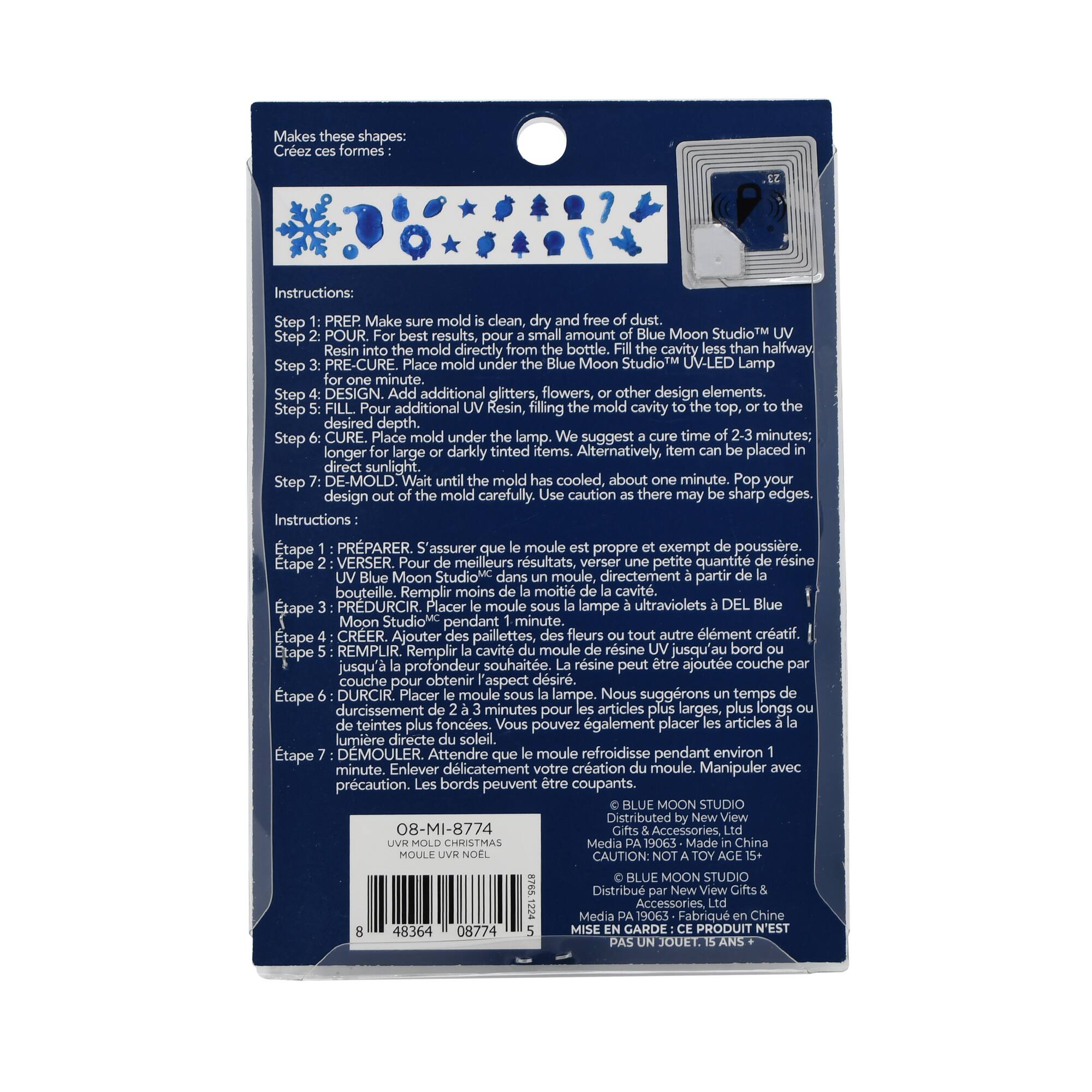 Blue Moon Studio™ UV Resin Craft Christmas Silicone Mold